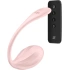Satisfyer Ribbed Petal Pink Rechargeable Embossed Vibro Egg with Remote Control and Mobile App