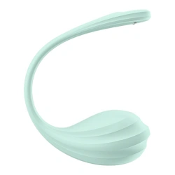 Nina - Rechargeable Silicone Vibro Egg with Mobile App Satisfyer Smooth Petal Green