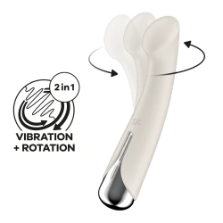 Irina Rechargeable vibrator Satisfyer Spinning G-Spot 1 beige