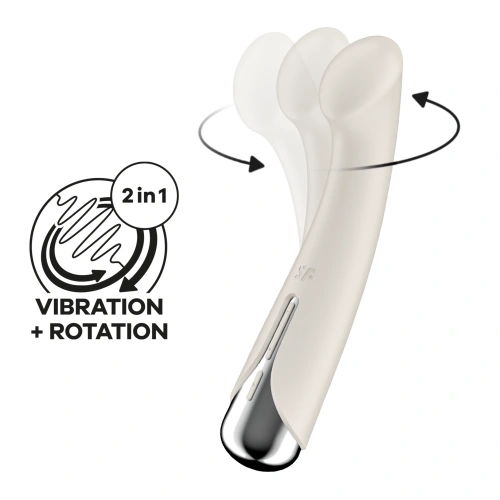 Irina Rechargeable vibrator Satisfyer Spinning G-Spot 1 beige