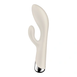 Veronica color Satisfyer Spining Rabbit rechargeable vibrator with rotation beige