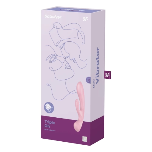 3 in 1 multifunctional rabbit vibrator Triple Oh pink [5]
