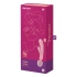 Veronica Color Satisfyer Triple Lover Silicone Rechargeable 2 in 1 Massager and Rabbit Vibrator Pink [6]