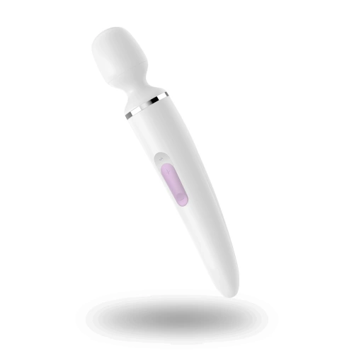Large powerful rechargeable silicone massager Satisfyer Wand-er white [3]