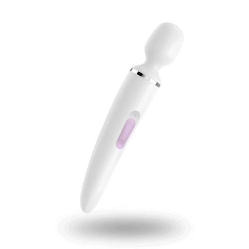 Large powerful rechargeable silicone massager Satisfyer Wand-er white [4]