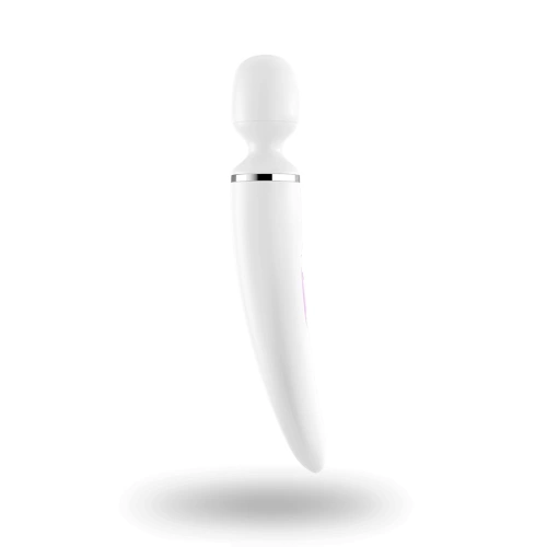 Large powerful rechargeable silicone massager Satisfyer Wand-er white [5]