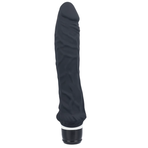 Large realistic silicone Classic black vibrator [1]