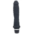 Large realistic silicone Classic black vibrator [2]