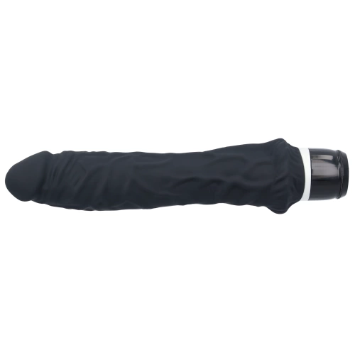 Large realistic silicone Classic black vibrator [4]