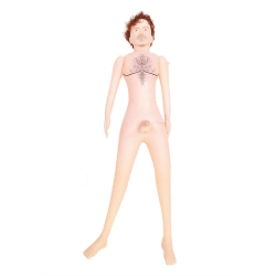 Male doll with vibrating dildo, anus, 3D face and limbs Dennis