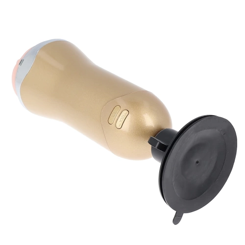 Cyber ​​Leather Delight Rechargeable Vibrating Vagina Masturbator [6]