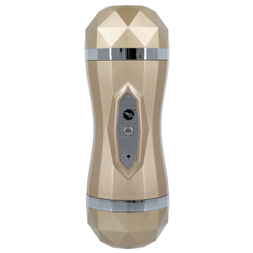 Double Delight Cyber ​​Leather Vibrating Double Sided Masturbator [11]
