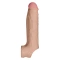 Penis extender made of silicone with testicle clamp Shaft Model F
