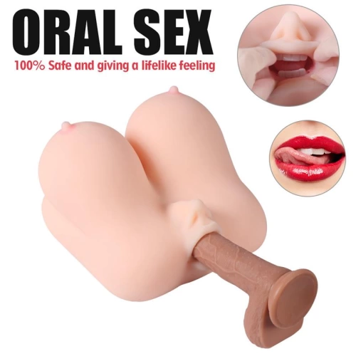 **Ver. new Realistic masturbator with 2 holes and breasts Jalome [4]