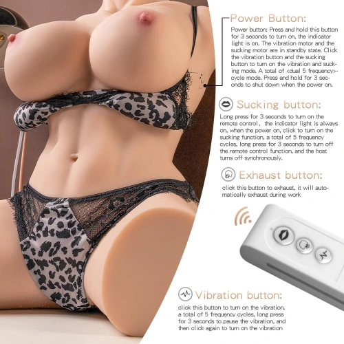 Realistic masturbator body with thrusts and vibrations Muriel [7]