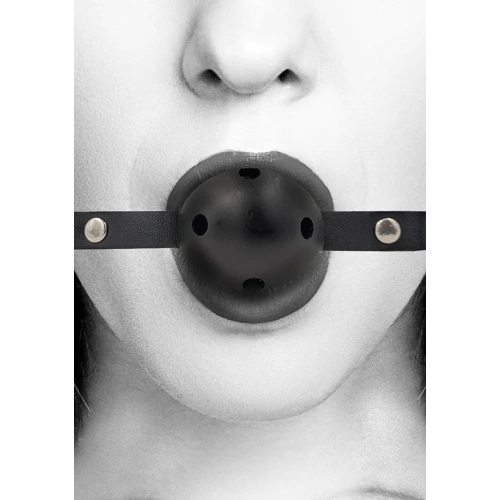 Ralica Bondage Mouth Ball with Breathable Holes Black & White [2]