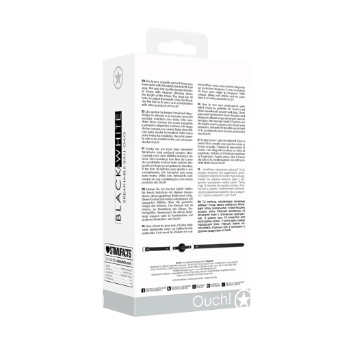 Ralica Bondage Mouth Ball with Breathable Holes Black & White [7]