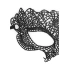 Dilyana- Lace eye mask Princess black [3]