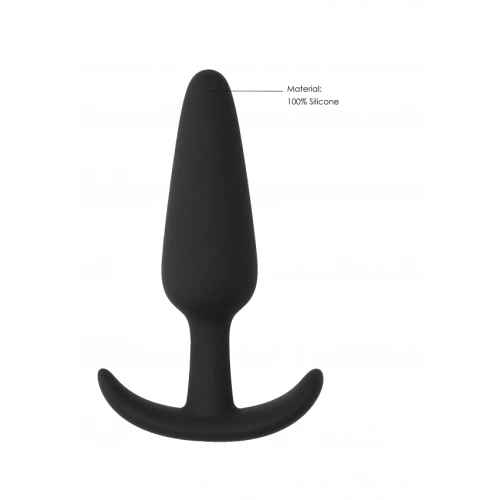 Small silicone butt plug Slim black [2]