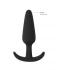 Small silicone butt plug Slim black [2]