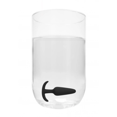 Small silicone butt plug Slim black [3]