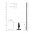Small silicone butt plug Slim black [4]
