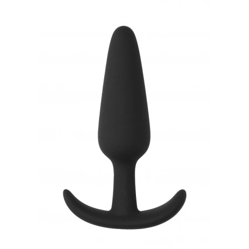 Small silicone butt plug Slim black