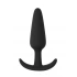 Small silicone butt plug Slim black