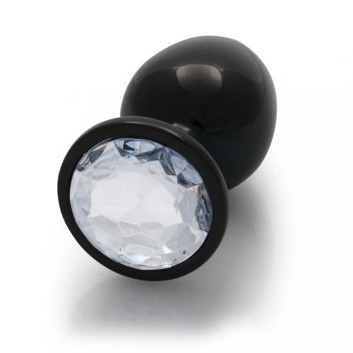 Metal Anal Plug with Crystal Ouch! L black [2]