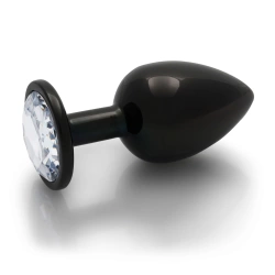 Metal Anal Plug with Crystal Ouch! L black