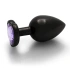 Metal Butt Plug with Purple Crystal Heart Ouch! L [1]