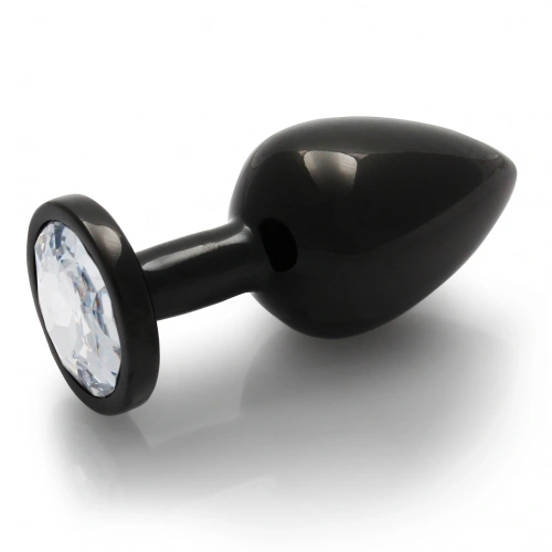 Metal Anal Plug with Crystal Ouch! M black [3]