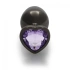 Metal Butt Plug with Purple Crystal Heart Ouch! M [2]