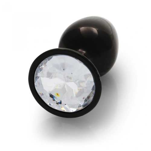 Metal Anal Plug with Crystal Ouch! S black [1]