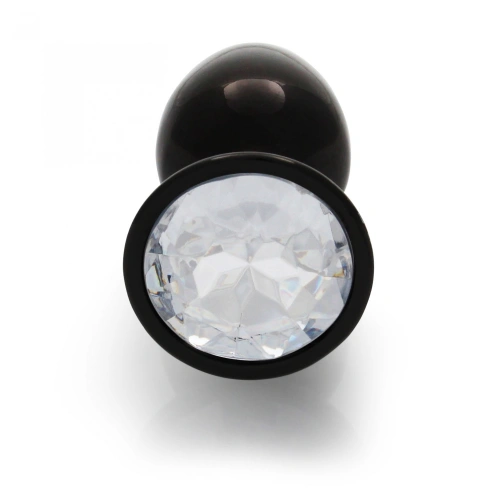 Metal Anal Plug with Crystal Ouch! S black [2]