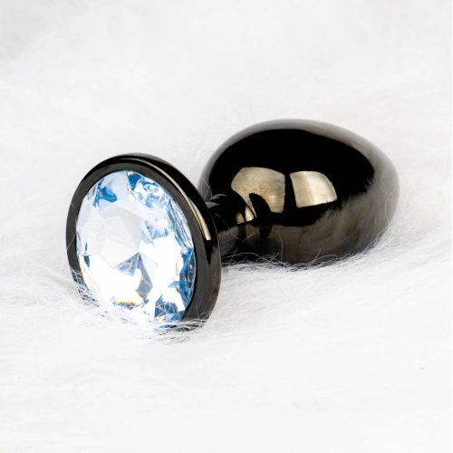 Metal Anal Plug with Crystal Ouch! S black [6]