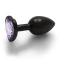 Small metal butt plug with purple crystal heart Ouch!
