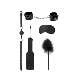 Nina - 5 Piece BDSM Set Ouch! Introductory Bondage Kit #4 black