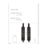 Nina - Leather Choker Set with Wrist Restraints Ouch! Black & White [6]