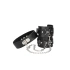 Nina - Leather Choker Set with Wrist Restraints Ouch! Black & White