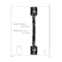 Nina - Linked Leather Wrist Restraints with Handle Ouch! Black & White [5]