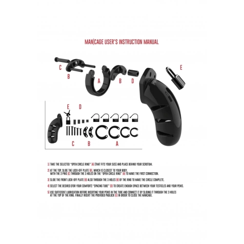 Penis cage Man Cage 06 black [3]