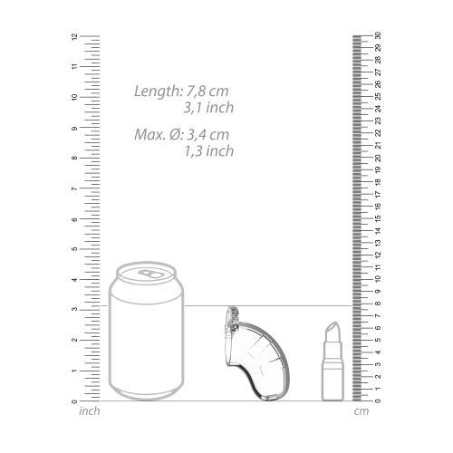 Penis cage Man cage model 13 - 2.5" transparent [4]