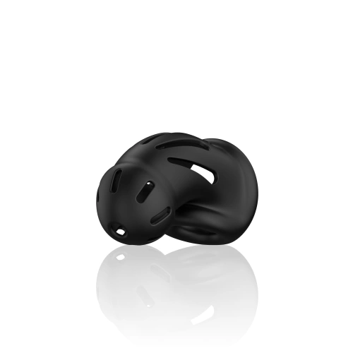 Nina - Flexible silicone penis cage ManCage 27 black [1]