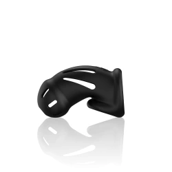 Nina - Flexible silicone penis cage ManCage 27 black
