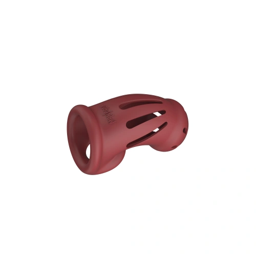 Nina - Flexible silicone penis cage ManCage 28 red [4]