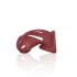 Nina - Flexible silicone penis cage ManCage 28 red