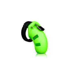 Nina - Glow In The Dark Silicone Penis Cage Ouch! Glow In The Dark green