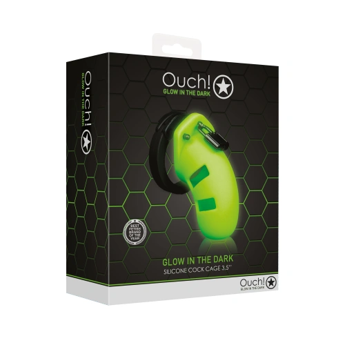 Nina - Glow In The Dark Silicone Penis Cage Ouch! Glow In The Dark green [5]