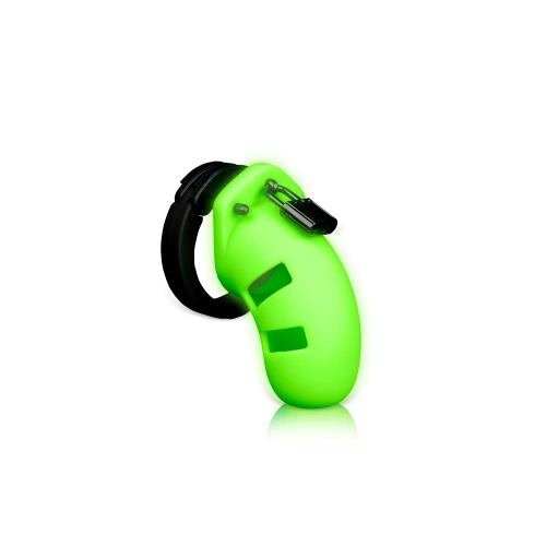 Nina - Glow In The Dark Silicone Penis Cage Ouch! Glow In The Dark green